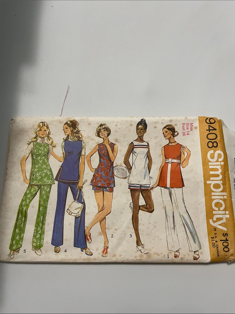 Simplicity Vintage Wide-Leg Pants & Tunic Pattern Uncut Never Used